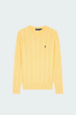 Pull en coton torsadé - Pull | Jaune