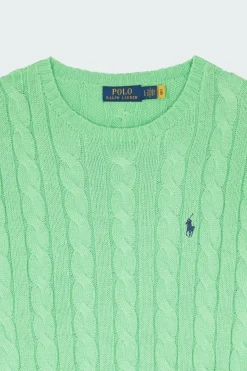Pull en coton torsadé - Pull | Vert
