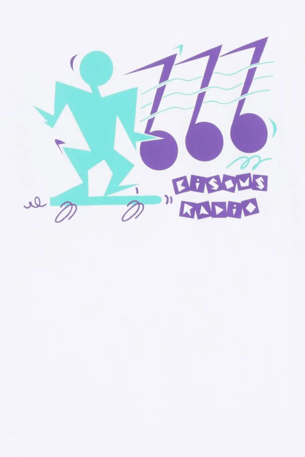 RADIO SKATE - T-shirt | Blanc