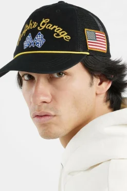 Ralph’s Garage Canvas Trucker Cap - Casquette | Noir