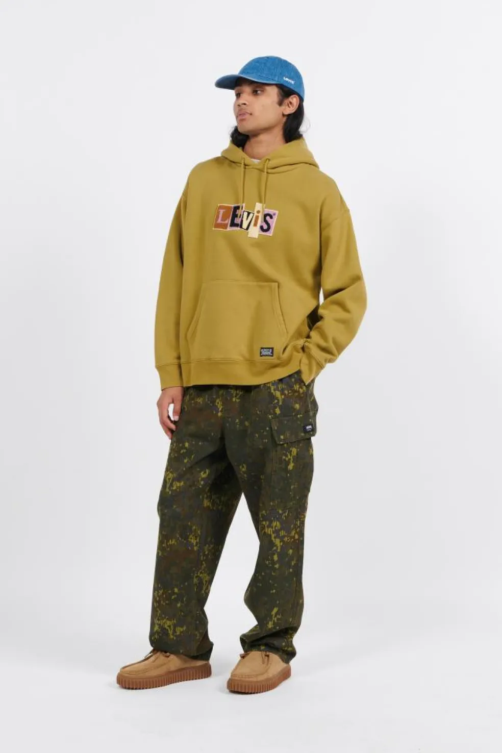 RANGE CARGO BAGGY TAPER GRAPE LEAF/LODE - Pantalon cargo | Multicolore