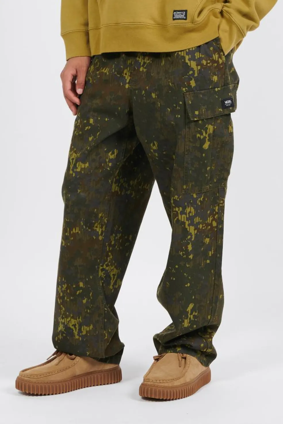 RANGE CARGO BAGGY TAPER GRAPE LEAF/LODE - Pantalon cargo | Multicolore