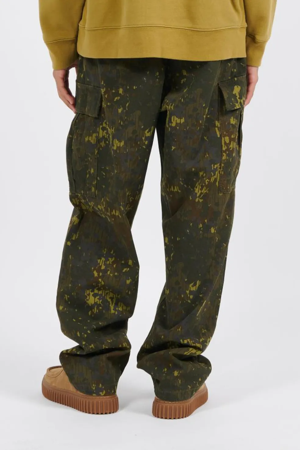 RANGE CARGO BAGGY TAPER GRAPE LEAF/LODE - Pantalon cargo | Multicolore