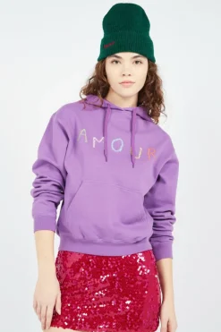 REAUMUR AMOUR SCRAWL/GOTS - Hoodie | Violet
