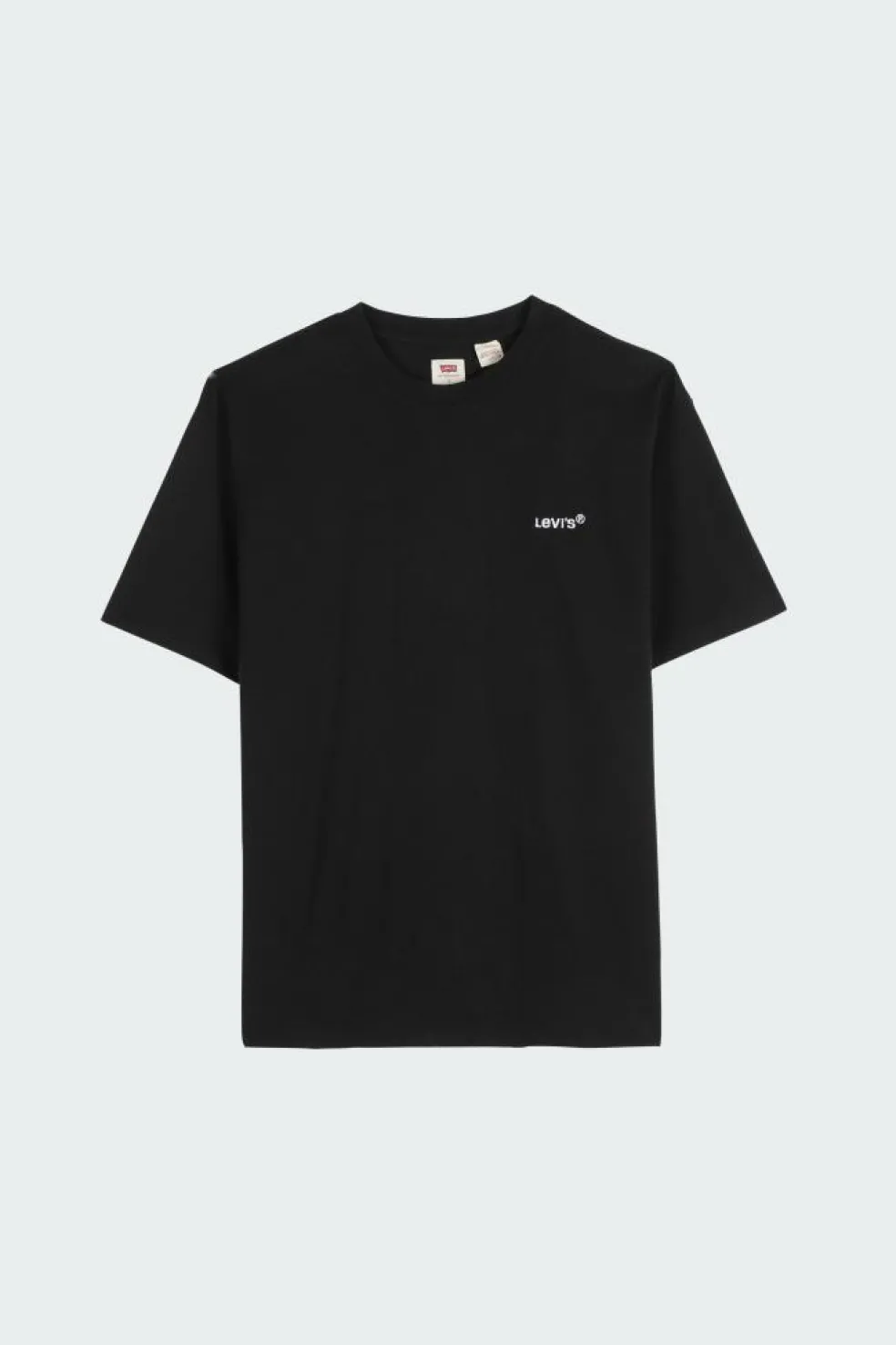 RED TAB VINTAGE TEE - Tee-shirt col rond avec logo brodé en coton | Noir