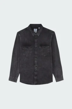 RELAXED FIT WESTERN - Chemise | Gris