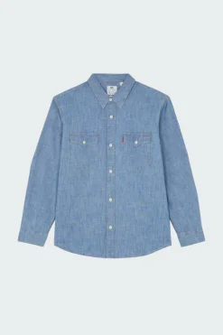 RELAXED FIT WESTERN - Chemise | Bleu