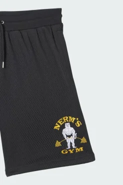 Ripped and Dipped Mesh Shorts - Short | Noir