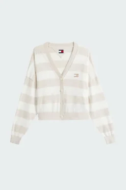 RLX STRIPE CARDI - Gilet | Beige