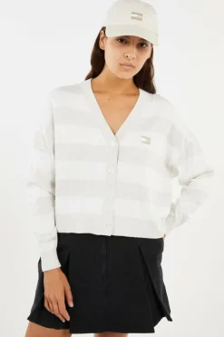 RLX STRIPE CARDI - Gilet | Beige