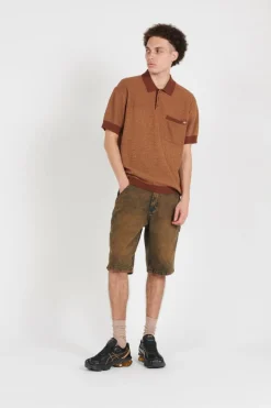 ROCKY KNIT POLO SS OAK BUFF - Polo | Jaune