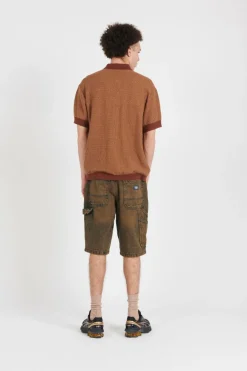 ROCKY KNIT POLO SS OAK BUFF - Polo | Jaune