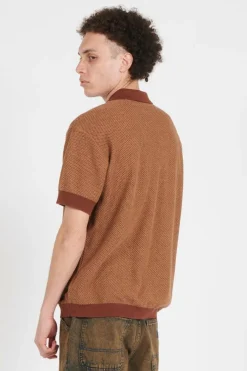 ROCKY KNIT POLO SS OAK BUFF - Polo | Jaune