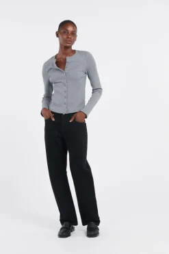 RORY LS BUTTON UP - Gilet | Gris