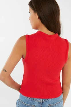 RORY SL BUTTON UP - Débardeur | Rouge