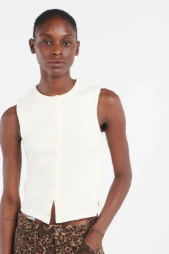 RORY SL BUTTON UP - Débardeur | Beige