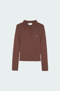 ROUCHE PATCH COEUR/ GOTS - Top | Marron