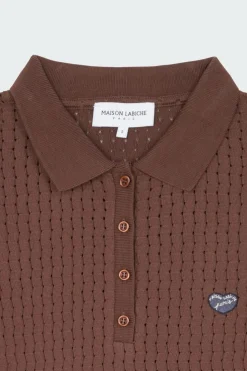 ROUCHE PATCH COEUR/ GOTS - Top | Marron