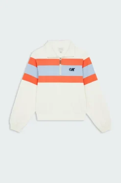 RUGBY JERSEY 1/4 ZIP - Sweatshirt | Blanc