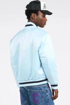 RUN DOG SATIN BOMBER - Bomber | Bleu