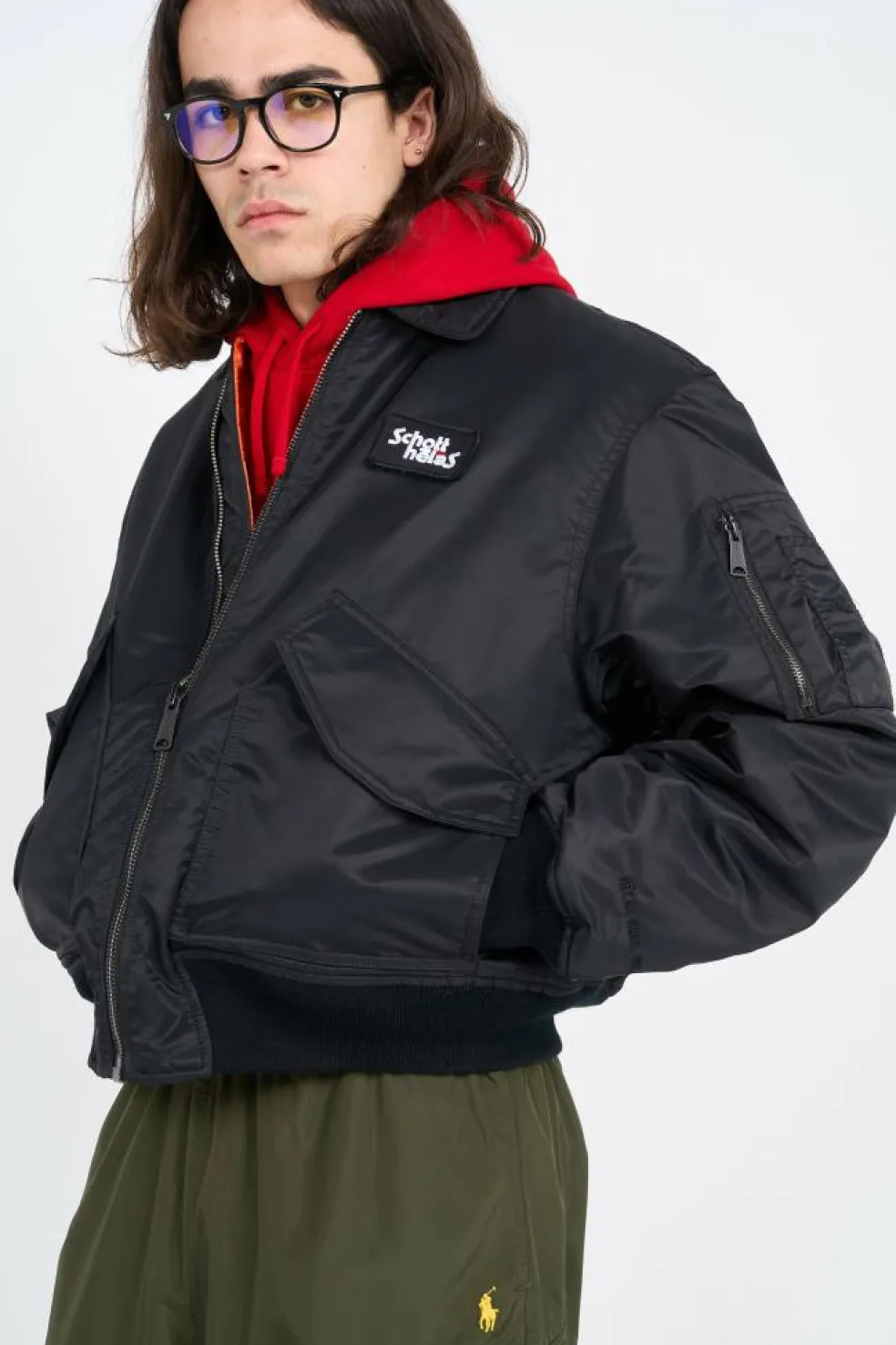 SCHOTT X HELAS - Bomber | Noir