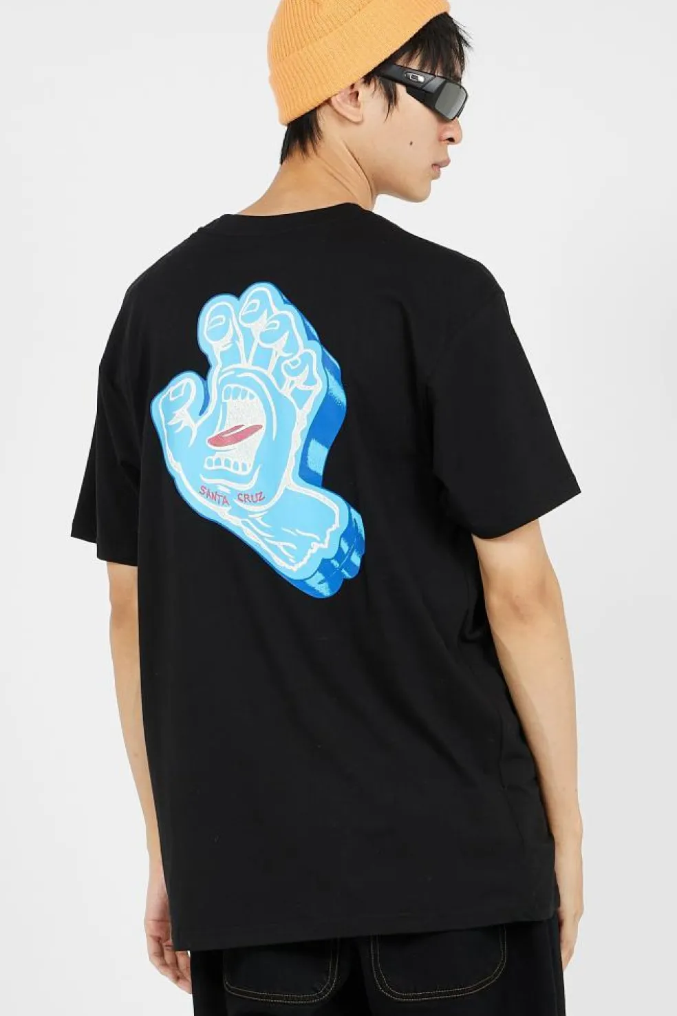 Screaming Foam Hand - T-shirt | Noir
