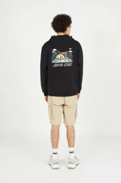 Screaming Grizzly Hood - Hoodie | Noir