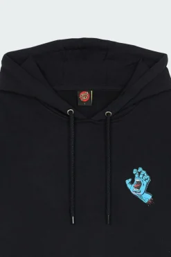 Screaming Hand Chest Hood - Hoodie | Noir