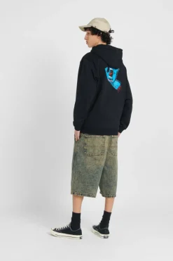 Screaming Hand Chest Hood - Hoodie | Noir