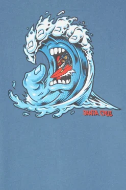 Screaming Wave Hood - Hoodie | Bleu