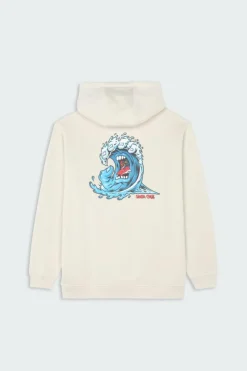 Screaming Wave Hood - Hoodie | Beige