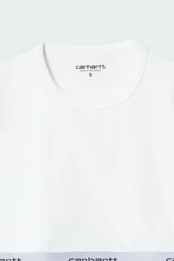 Script Crop Top - T-shirt | Blanc