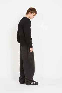 Script Embroidery Sweat - Sweatshirt | Noir