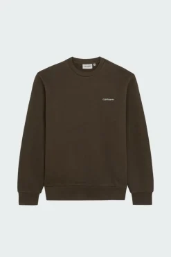 Script Embroidery Sweat - Sweatshirt | Marron