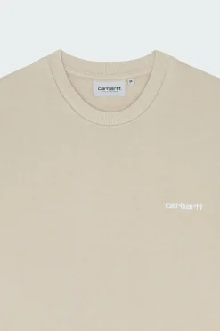 Script Embroidery Sweat - Sweatshirt | Beige