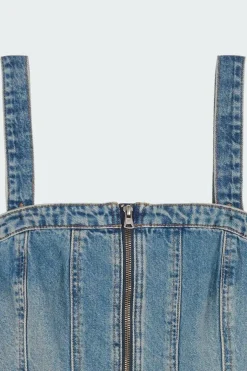 SCULPTED BUSTIER - Top | Bleu