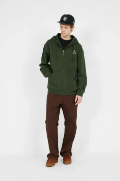 SET TT ZIP HOOD - Hoodie zippé | Vert