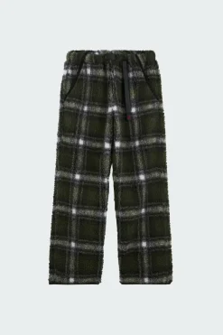 SHADOW PLAID SHERPA PANT - Jogging | Vert