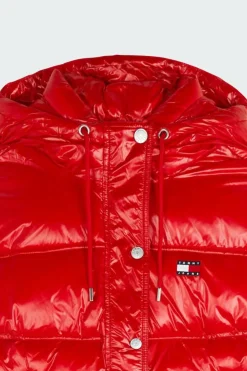 SHINY HOOD BADGE - Doudoune | Rouge