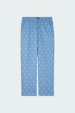 Signature Pony Cotton Pajama Pant - Bas de pyjama | Bleu