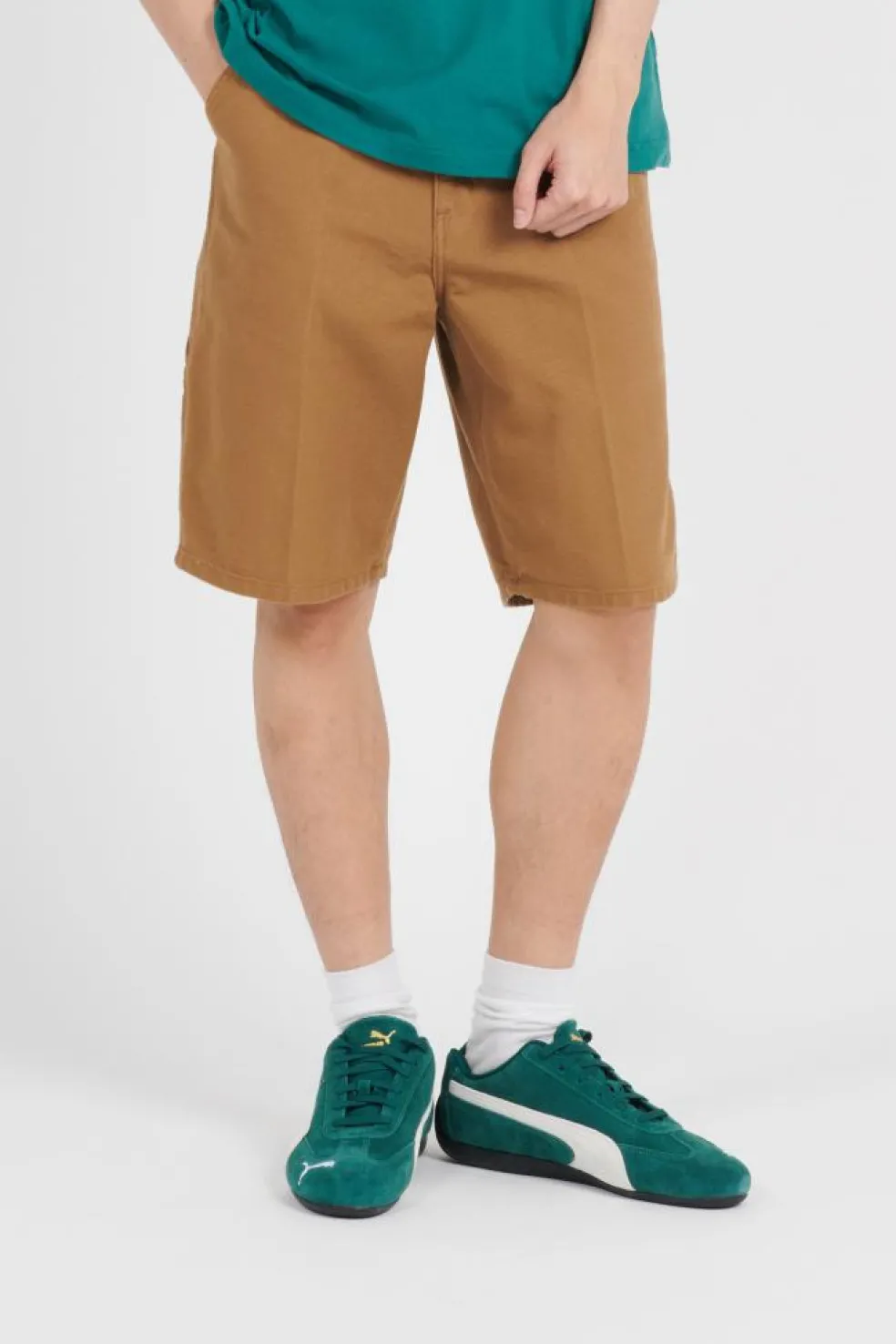 SINGLE KNEE - Short | Marron