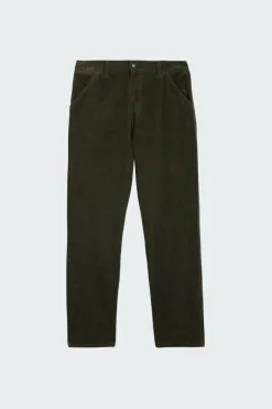 SINGLE KNEE PANT - Pantalon droit en velours | Kaki