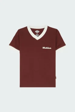 SLAYDEN RINGER TEE SS W - T-shirt | Rouge