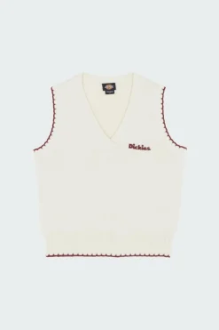 SLAYDEN SWEATER VEST W - Top | Blanc