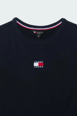 SLIM BADGE RIB - T-shirt | Bleu