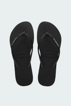 SLIM GLITTER II - Tongs | Noir