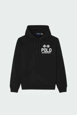 Slub Fleece Graphic Hoodie - Hoodie | Noir