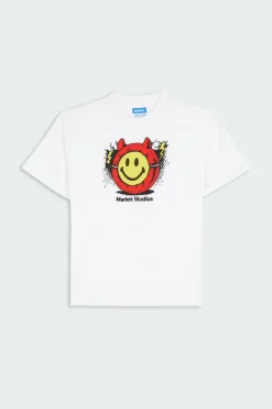 SMILEY MASKED - T-shirt | Blanc