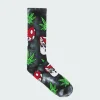SOCKS GREEN BUDDY MUSHROOM TD - Chaussettes | Noir