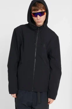 SOFT SHELL ADVANCED PANEL HOODED JACKET - Parka | Noir